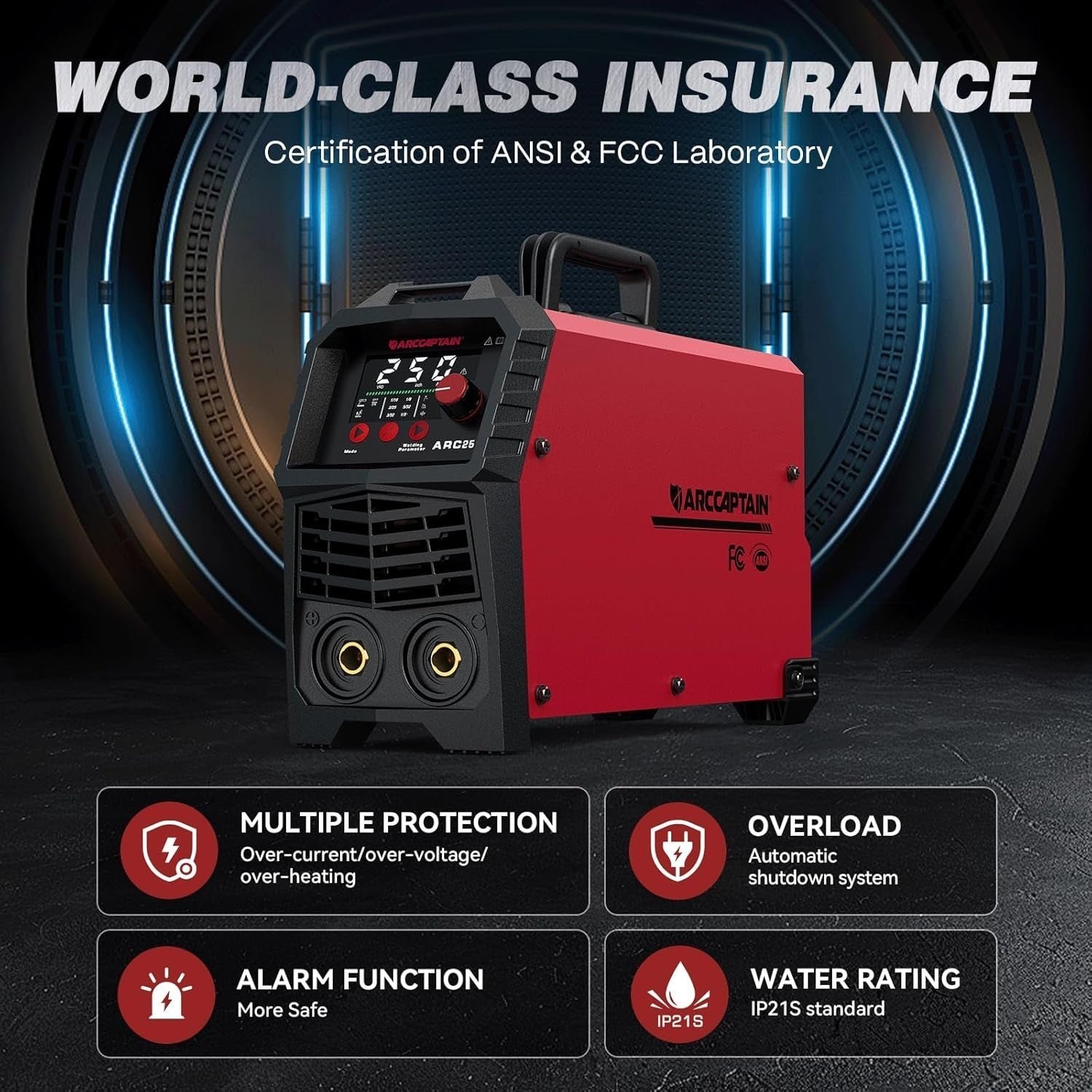 Arccaptain ARC250 250A 230V Professional Stick Welder - Image 6