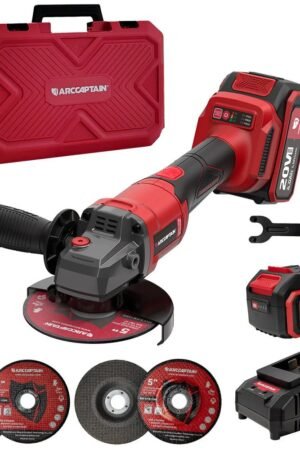 20V Brushless Cordless Angle Grinder AC-AG95, 3-Speed Grinder Kit