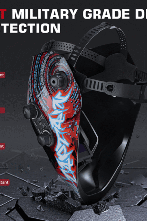 VisionMax X200 Large Viewing Screen Welding Mask Bloodshed Design