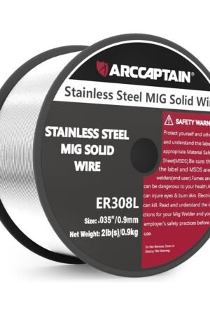 ARCCAPTAIN ER308L Solid Wire 2 Lbs Stainless Steel MIG Welding Wire