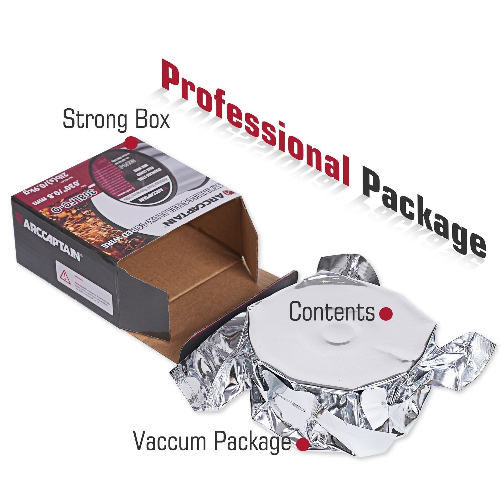 ARCCAPTAIN E308LFC-O Flux Cored Wire 2 Lbs Stainless Steel MIG Welding Wire - Image 9