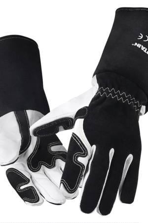 14 Inch Goatskin TIG Welding Gloves, Professional Protective Gloves for TIG Welding