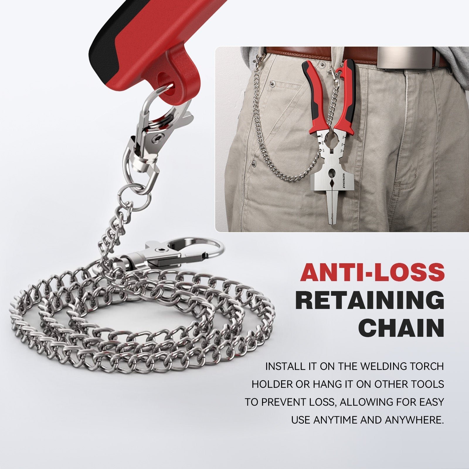 Arccaptain Upgraded MIG Pliers with Rentention Chain - Image 4