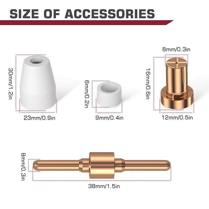 PT31 Plasma Cutter Consumables Kits Fit CUT50 - Image 5