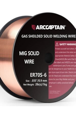 Arccaptain 2 Lbs ER70S-6 MIG Welding Wire Gas Solid Wire